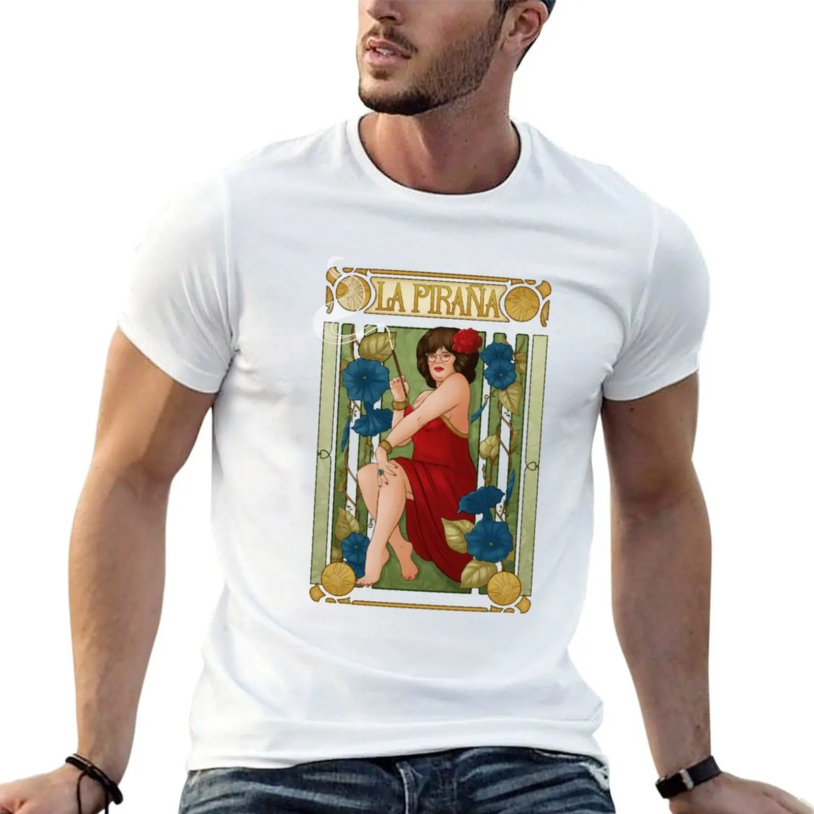 Camiseta PACA LA PIRA?A, camiseta de algodón para hombre, paquete de camisetas de algodón para hombre, camiseta divertida de algodón