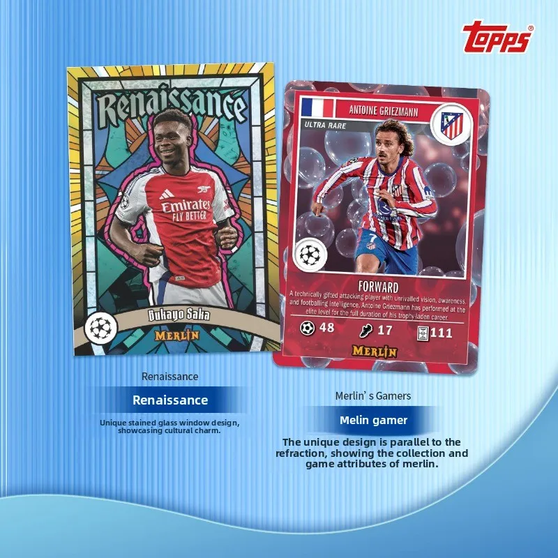 cartes-de-football-topps-chrome-merlin-ucc-authentiques-24-25-refracteurs-autographes-edition-limitee-cadeau-de-collection-pour-les-collectionneurs-de-football