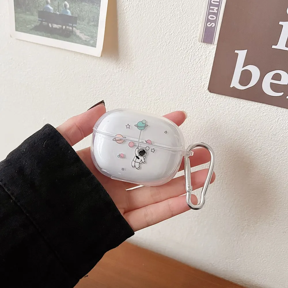 Силиконовый чехол с мультяшным цветком для Redmi Buds 5 Pro, прозрачный мягкий чехол для Xiaomi Redmi Buds 5 Pro, защитный чехол для наушников Funda