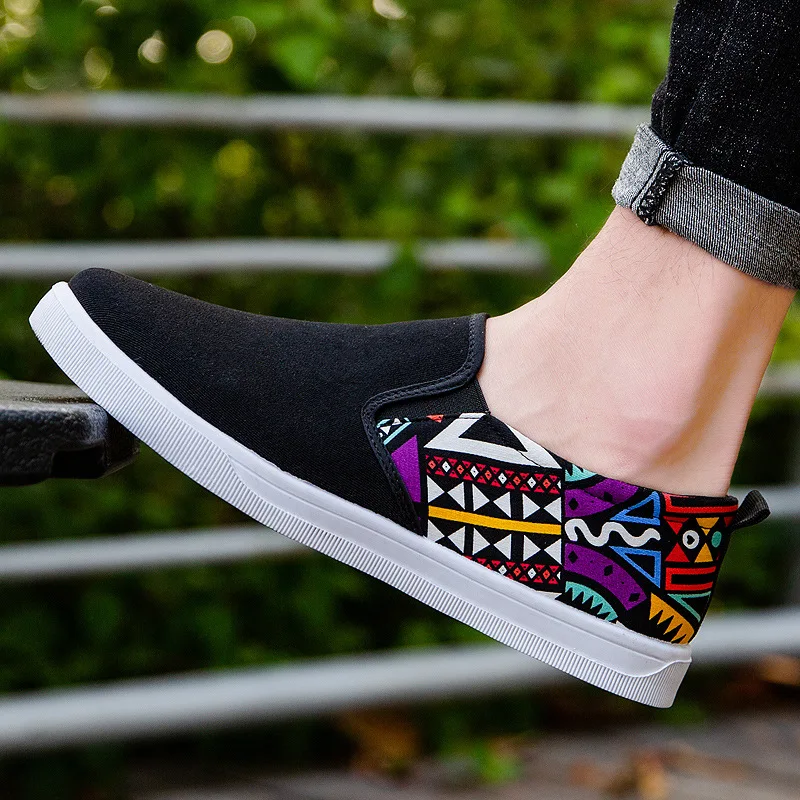 Casual shoes men's shoes with cow tendon sole men's casual shoes comfortable and breathable student Korean canvas shoes