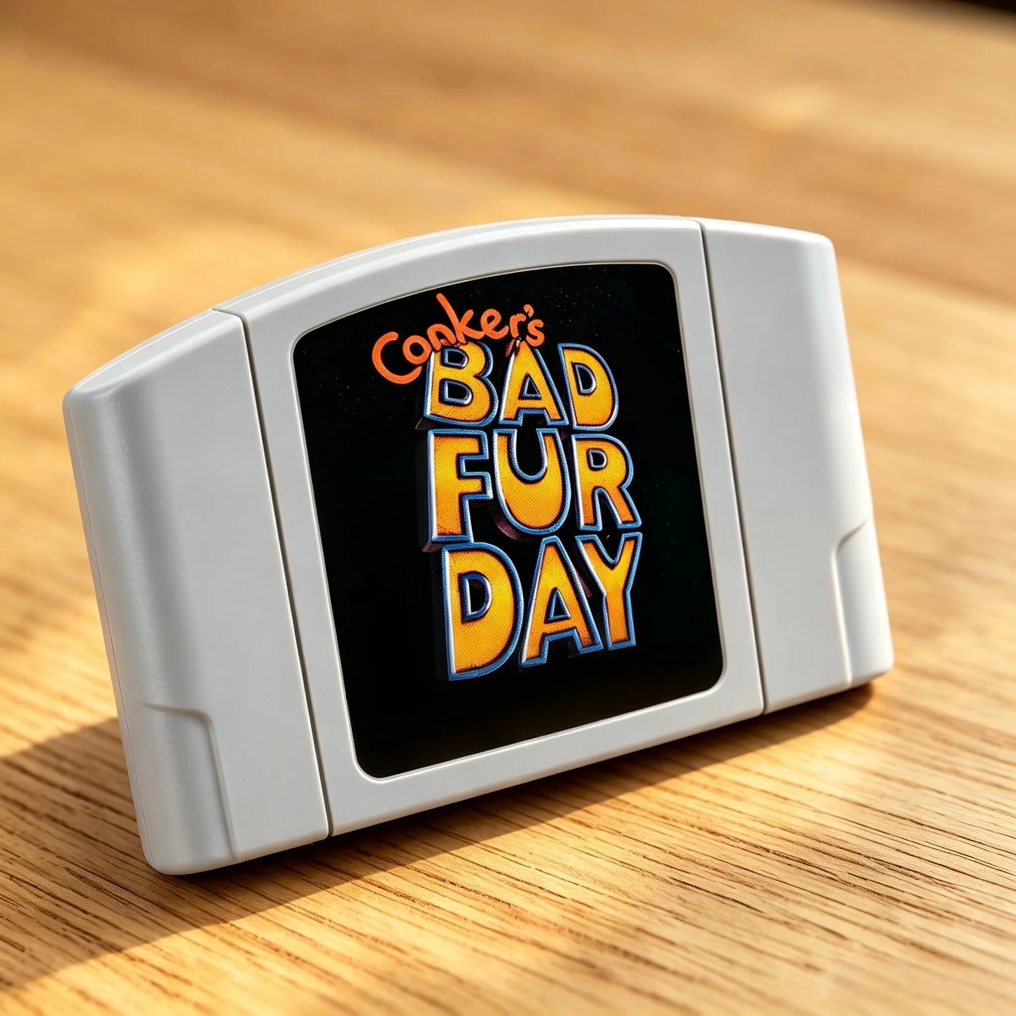 Link 01 Conker's Bad Fur Day na karcie N64, edycja kolekcjonerska premium, Plug & Play, przetestowane, sprawne, do konsol 64-bitowych.