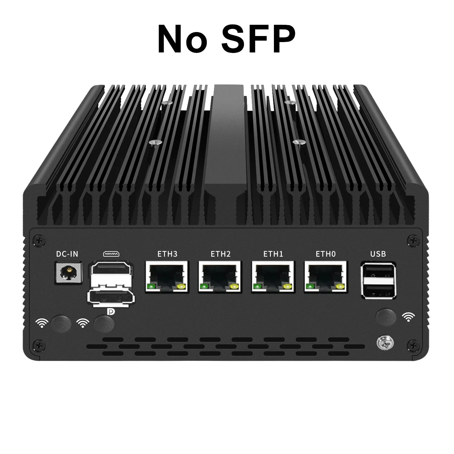 Computador firewall industrial incorporado 2*10g ou 4*10g sfp core i7 13620h 8505u fanless 4x2.5g lan escritório em casa mini servidor host 5g