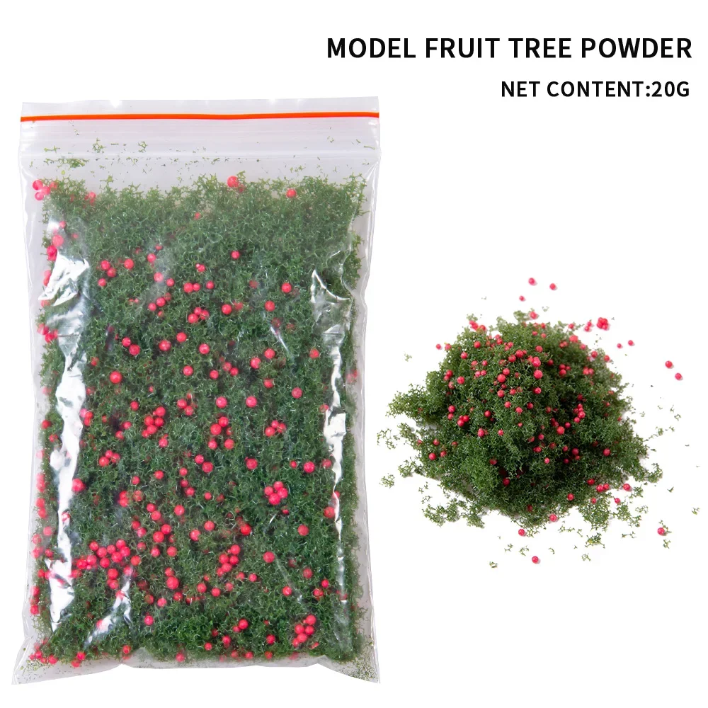 20G DIY วัสดุทําต้นไม้ผงและผลไม้สําหรับทําต้นไม้/Micro Landscape/ตกแต่งสวน/รูปแบบโต๊ะทราย/Diorama