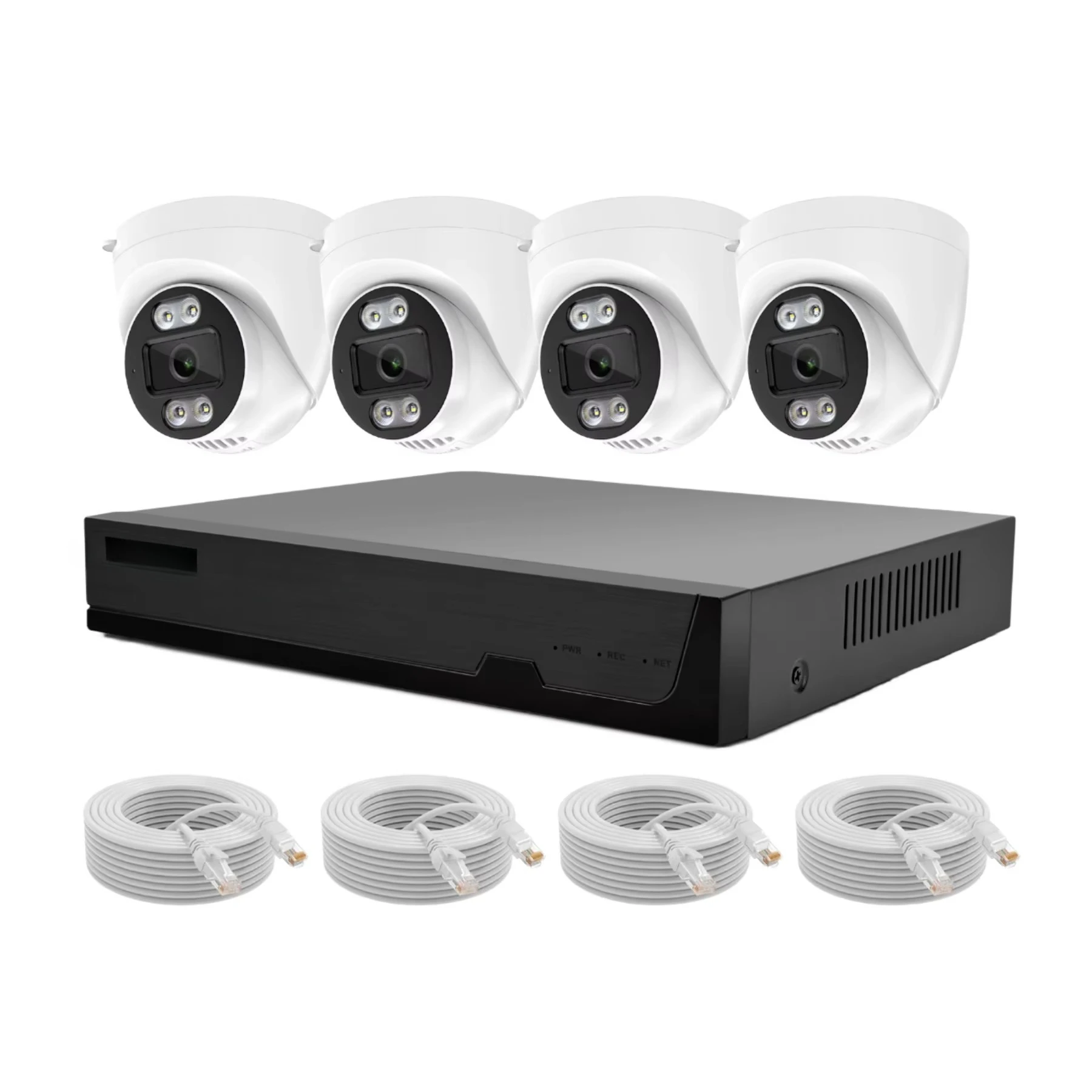 CCTV Camera System Security Camera Motion Detection Two-Way Audio WiFi Enabled Waterproof for Indoor/Outdoor Survei llance Use