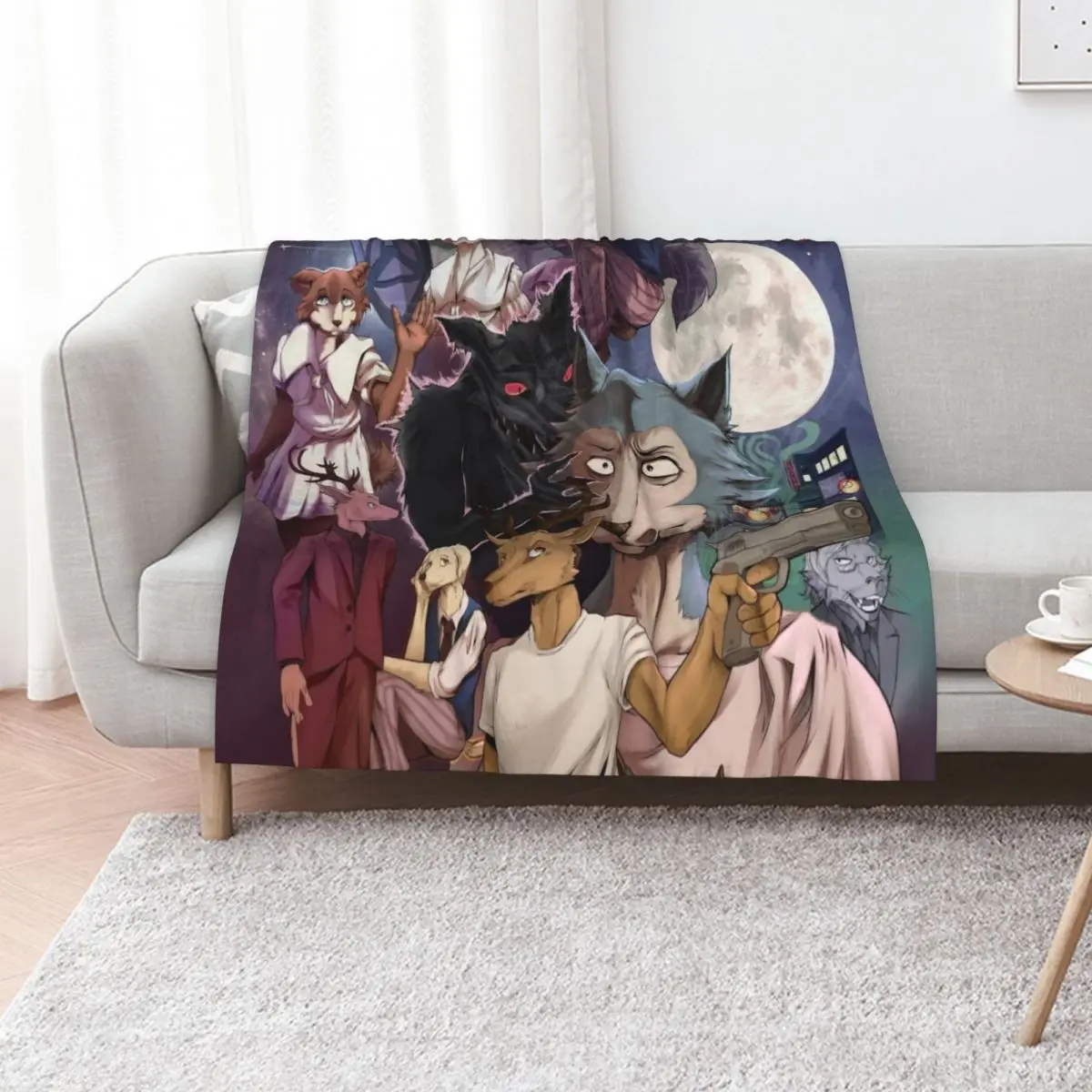 

Beastars Anime Throw Blanket Sleeping Bag Personalized Gift Blankets Sofas Of Decoration Decorative Beds Blankets