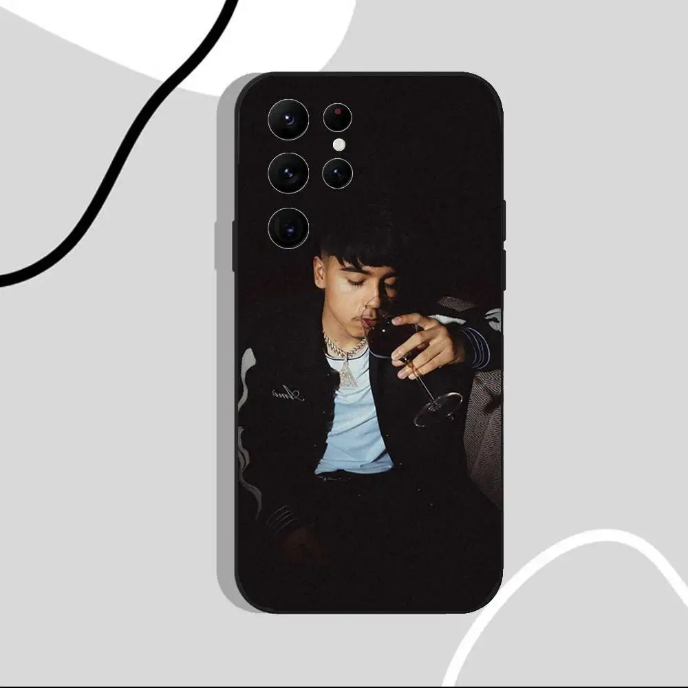 Чехол для телефона I-Ivan C-Cornejo Mirada для Samsung S25, S24 Ultra, S20, S30 plus, S22 Plus, S23, Ultra 5G, силиконовый черный корпус