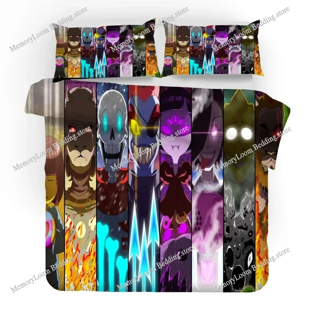 3D Game Undertale Sans Bedding Set Bedroom Decor High Quility Duvet Cover Home Textile Quilt Cover for Boy Girl Children Gifts