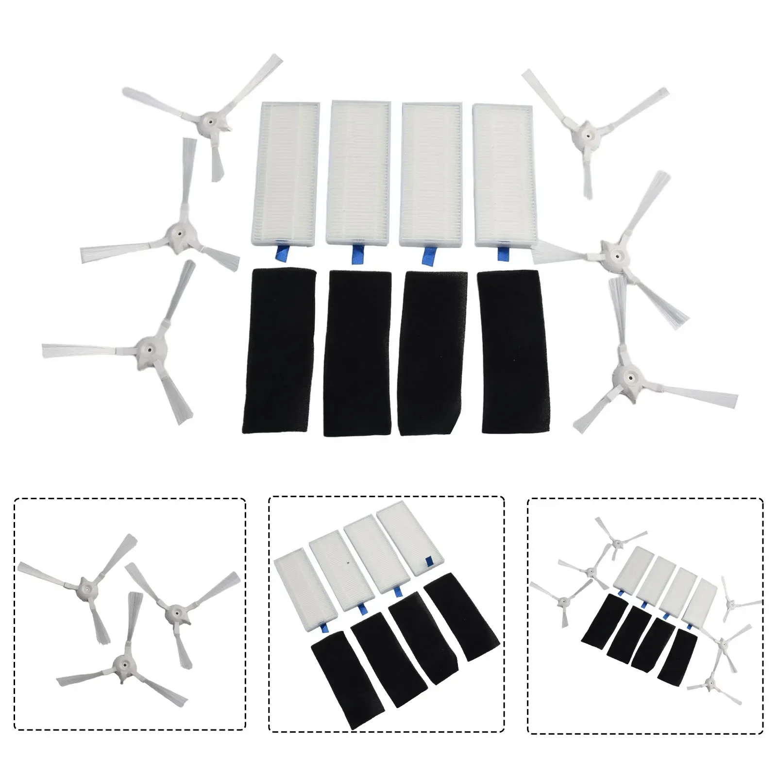 10pcs For Side Brushes Filters For X-plorer Series 20/40/45/50 RR6875 RR8277 RR8275 RR8227 Replacement Accessories