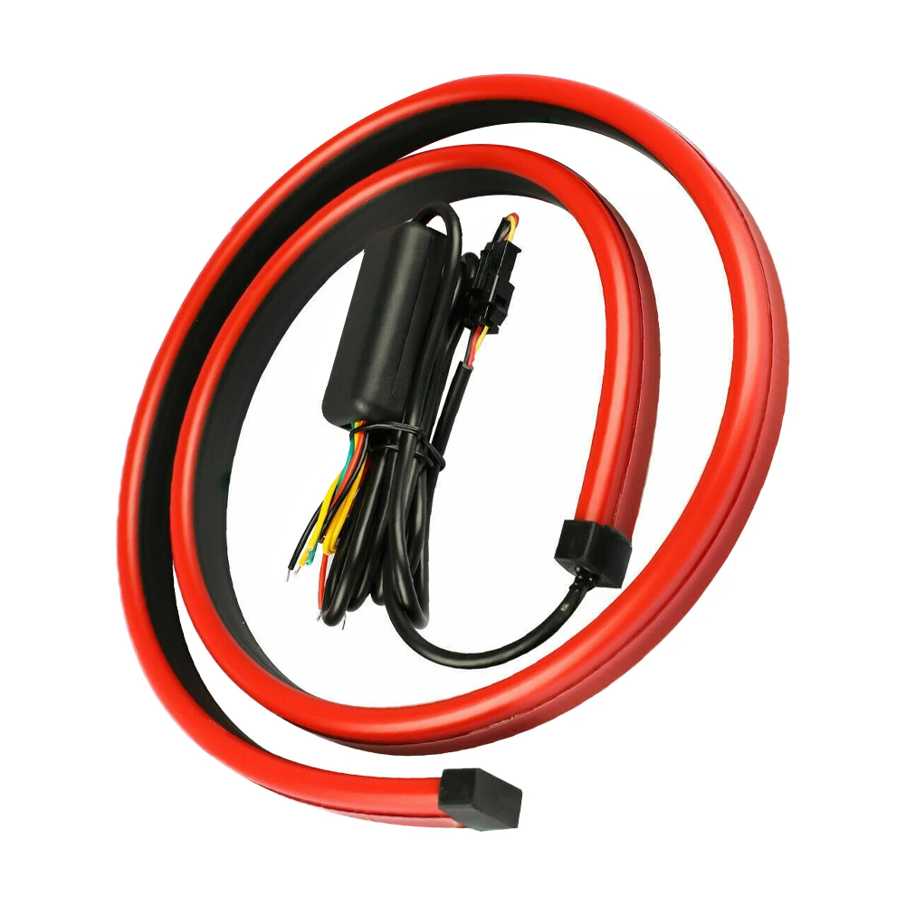 90cm Auto High Mount Brake Stop Lights Car Styling Accessories Additional Brake Lamp Warning Turn Signal LED Strips Waterproof - view 5