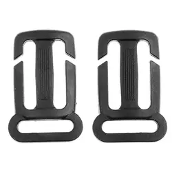 Black Webbing Multi-fonction Adjustable Chest Buckle Ladder Lock