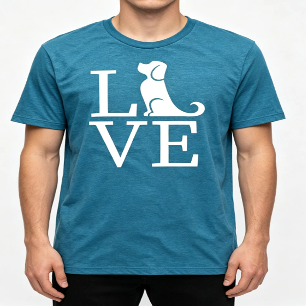 Funny Dog Printed T Shirt Dog Owner Vintage Short Sleeve Cotton Daily Wear Tops 2026