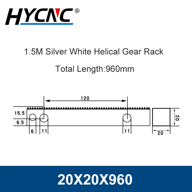 Imagem -06 - Precisão Cnc Rack e Pinhão Gravação Torno Router Linear Guide Rail Gear Zipper 1.5 Mod 22x25 671 mm 20x20 960 mm