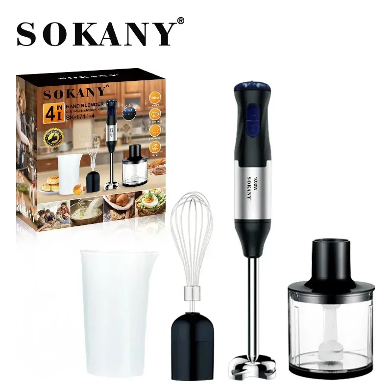 

SOKANY1711-4 Multifunctional Household Electric Egg Beater Fruit Supplementary Food Crush 4 in 1 blender