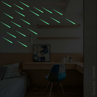 Glow in the Dark Meteor Rain Wall Stickers Kids Room DIY Decoration Romantic Luminous Sticker Child Boy Girl Bedroom Decor Decal
