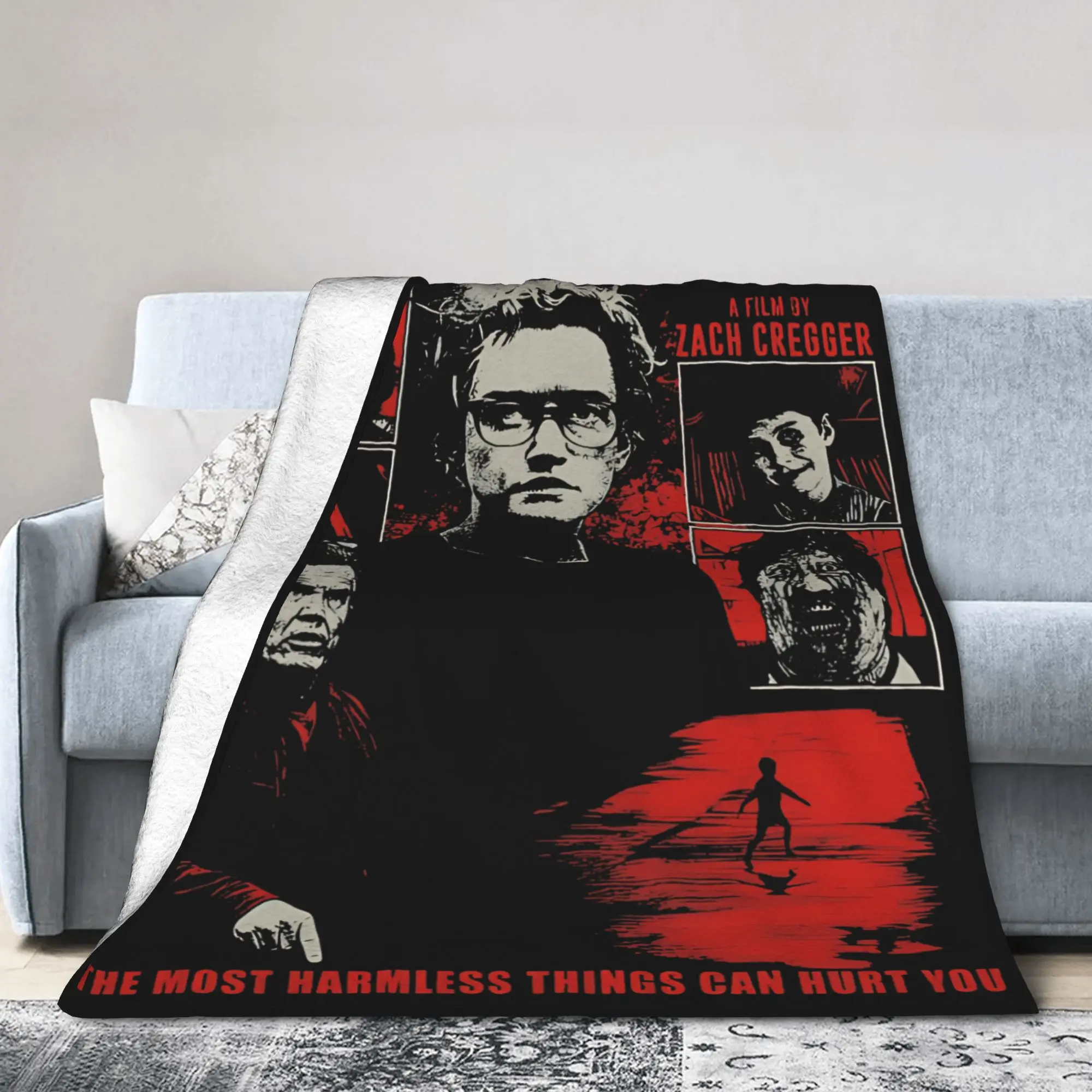 W-Weapons Horror Movie 2025 Blanket  Flannel Funny Soft Throw Blankets for Home Spring/Autumn Car