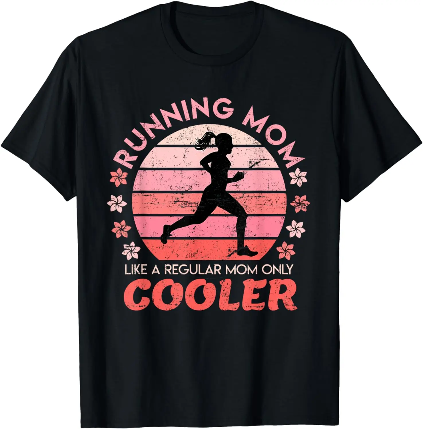 Running Mom Mother Ladies Marathon Run Half Marathon T-Shirt  Women Clothing Tops Vintage Clothes Graphic T Shirts Camisetas