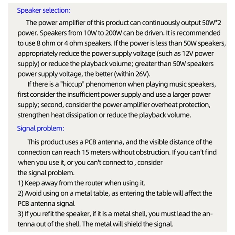 Bluetooth互換アンプボード,50W 50W,DC 6-24V,パスワード,BT 5.0アンペア,直接配信