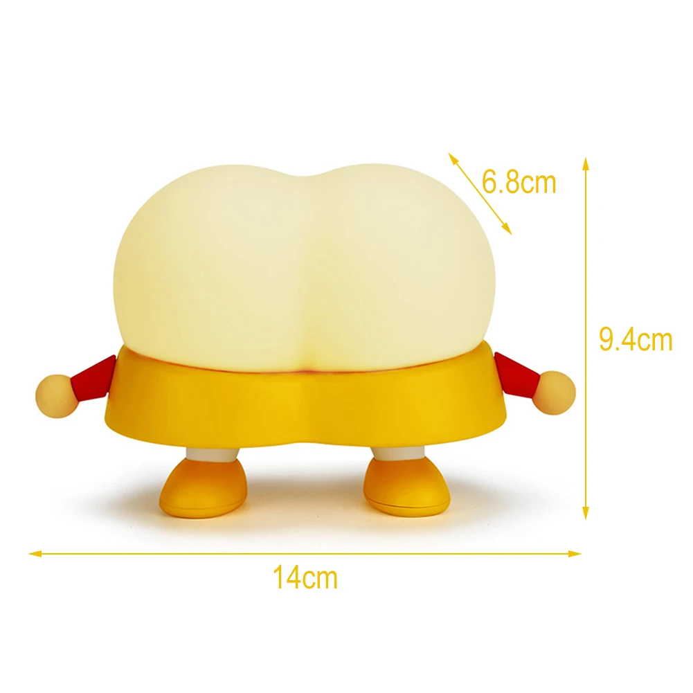 LED Night Light Butt-Shaped Rechargeable Touch Silicone Table Lamp Bedside Decoration Light For Kids Children Adult Room 2023