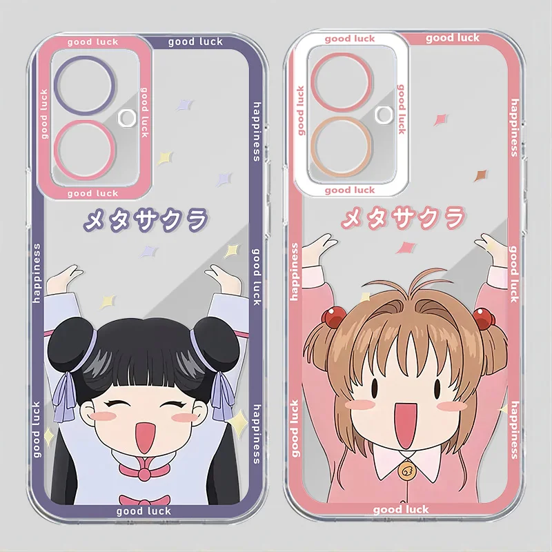 C-Captor S-Sakura Angel Eye Phone Case For Realme C 67 65 63 55 53 35 33 31 30 25 21 20 15 8i 9i Narzo 50 Pro Plus Funda Soft