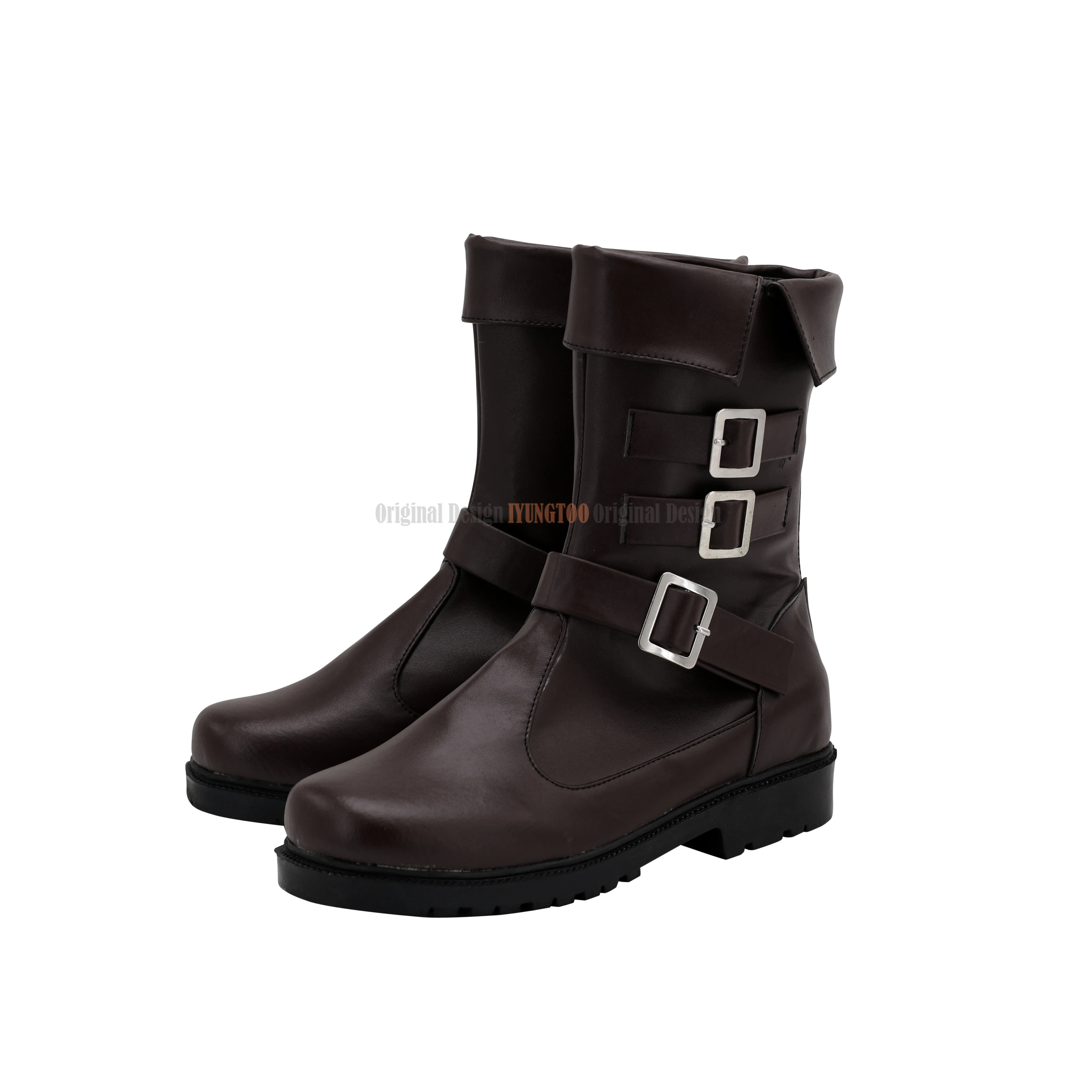 Aeredith – chaussures de Cosplay, marron, sur mesure
