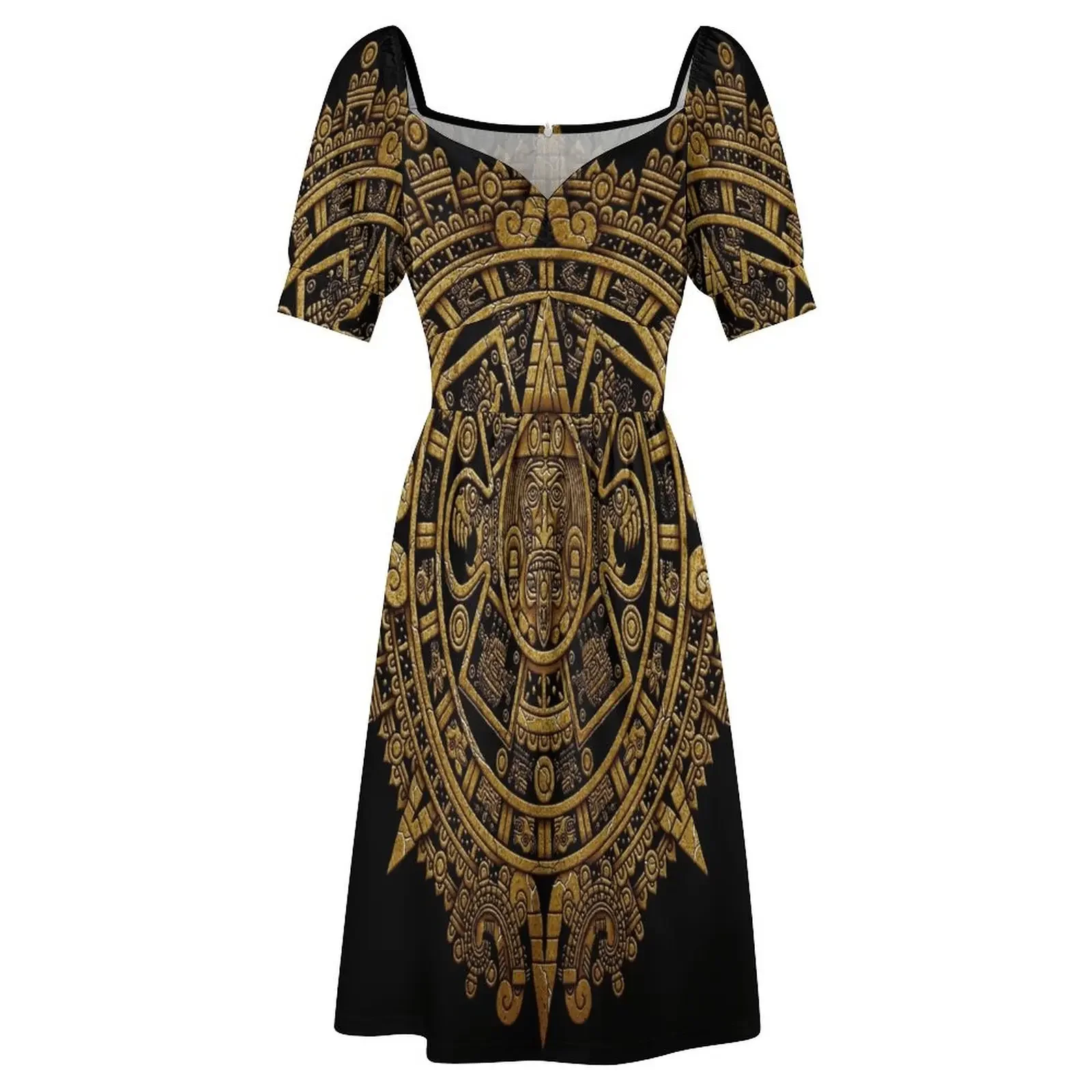 aztec calendar 3 Sleeveless Dress birthday dress for women dresses for prom luxury woman evening dress