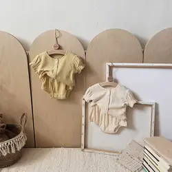 Milan cel Baby Mädchen Kleidung Set koreanische Baby Mädchen Sommerkleid ung Baby Strick anzug