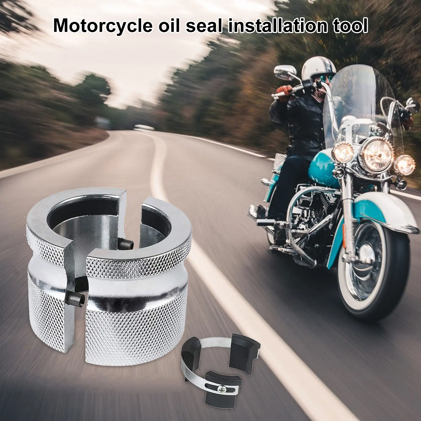 Motorcycle Adjustable Universal Front Fork Oil Seal Drive Tool 39mm-50mm Handheld Removal Oil Seal Installation Tool