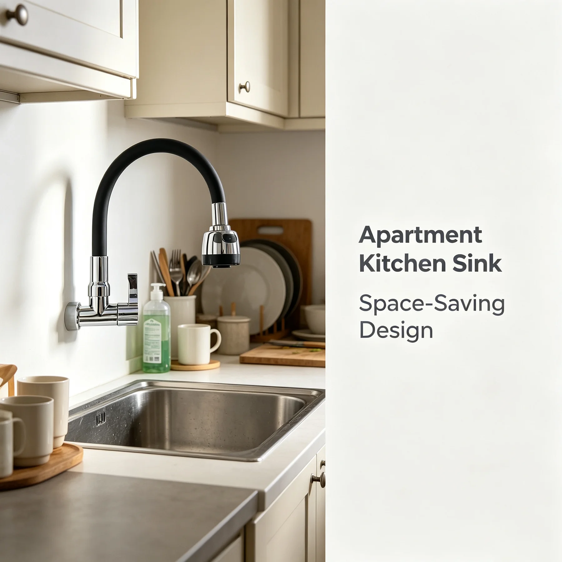Multifunctional Wall-Mounted Single Cold Water Quick Tap Rotatable Mobile Outlet Design for Kitchen Bathroom