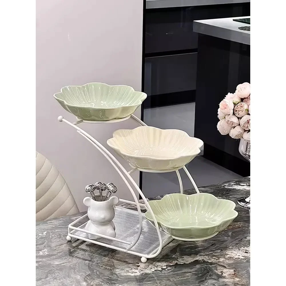 

Высококачественный журнальный столик, декоративная ваза для фруктов, гостиная, домашний креативный поднос для демонстрации конфет и закусок