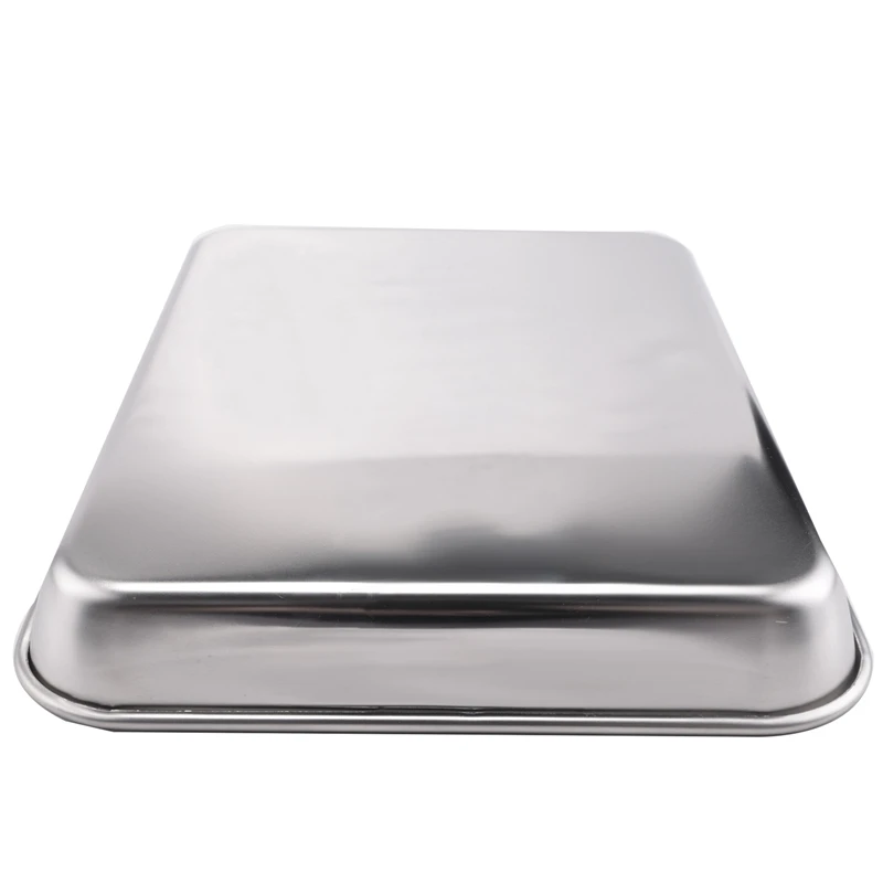 صينية خَبز من الفولاذ المقاوم للصدأ مع مجموعة شواية ، صينية نصف فرن بسكويت للخدمة الشاقة