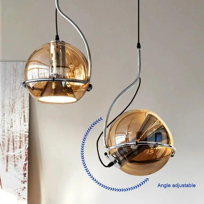 

Bauhaus Pendant Lights Retro glass balls pendant lamp for Home Decor Living Room Bedroom office Designer chandelier