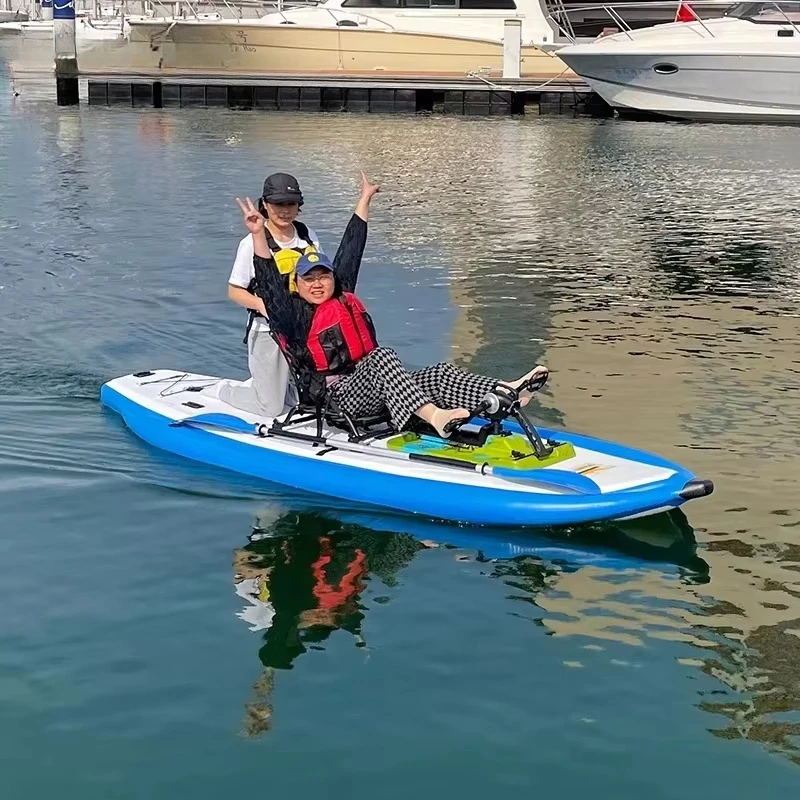 

Outdoor Water Surfboard Inflatable Fishing Boat Sports Fishing Surf Stand up Board With Pedal
