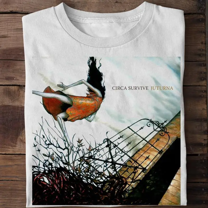 НОВАЯ белая футболка с альбомом Circa Survive Juturna AL183