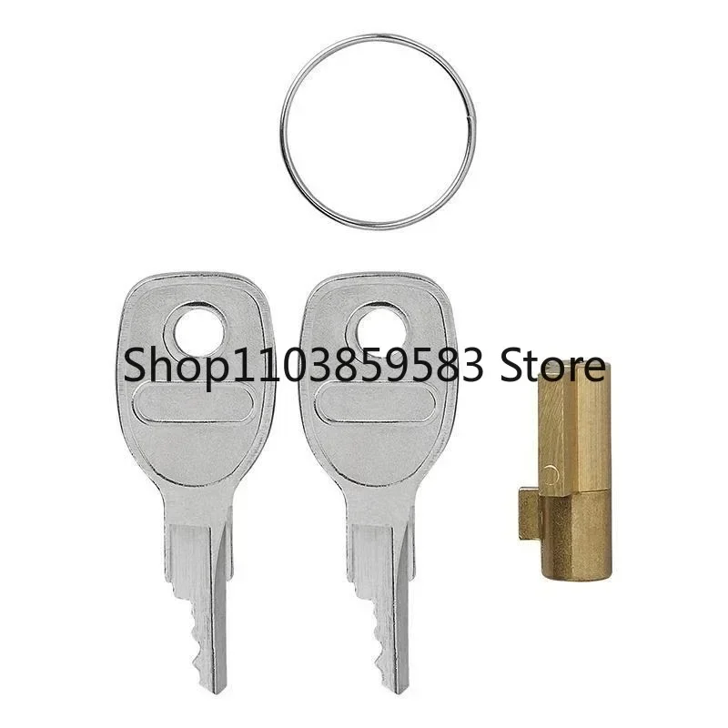1PC Anti-Theft Trailer Coupling Hitch Lock Insertable Security for Pressed Coupler Heads Caravans RVs with 2 Keys Accessory Part