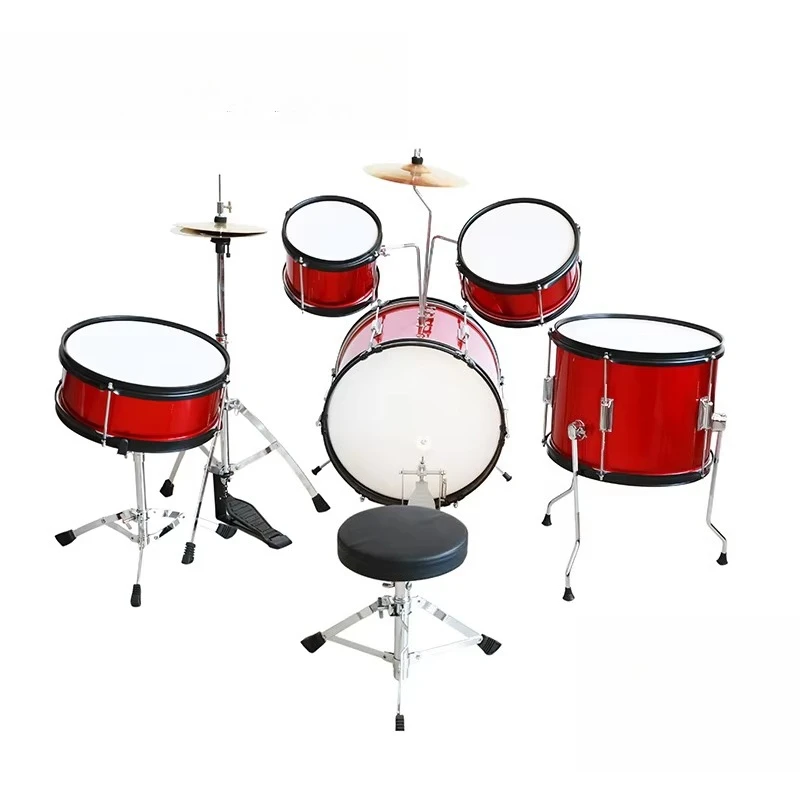 

Favorite High Quality Musical Instrument Kids Drum Set Musical Instrument Unique Design Jazz 5-Piece Drum Set