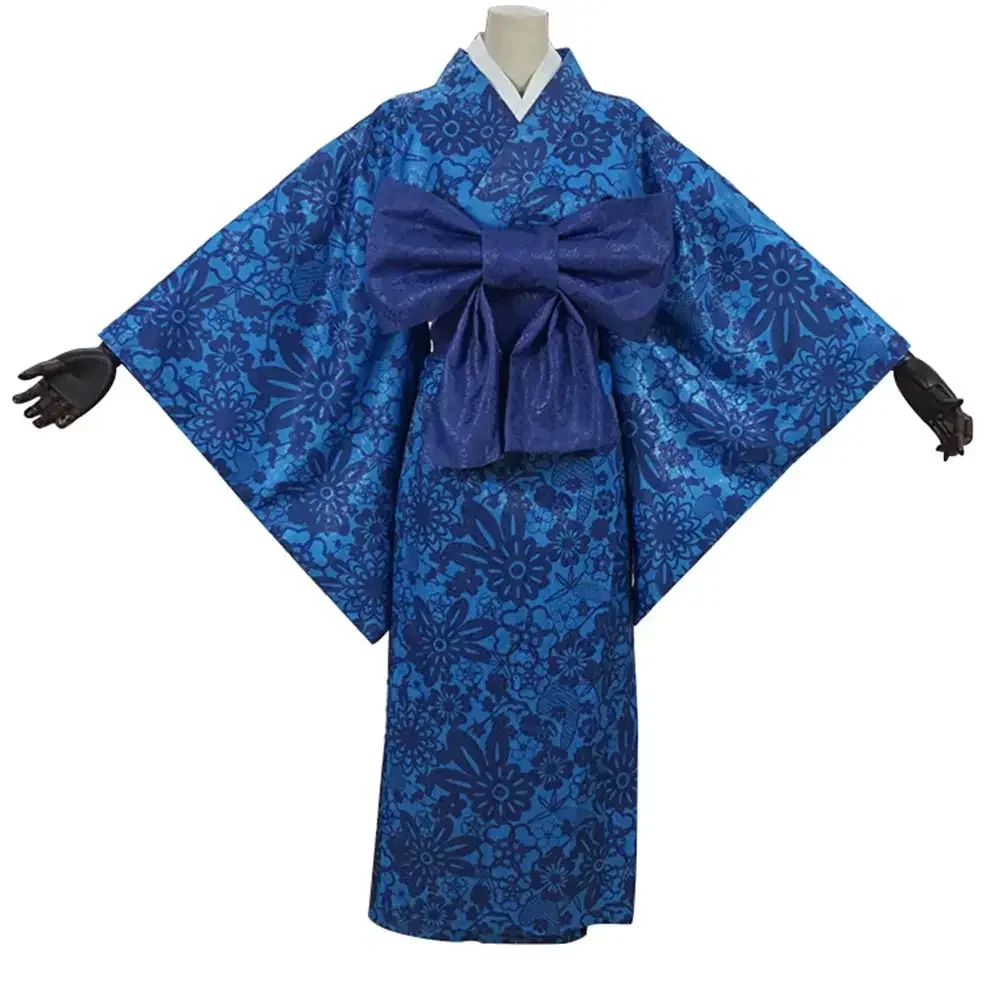 Hashibira Inosuke Cosplay Costume Women Kimono Outfits Halloween Carnival Costumes