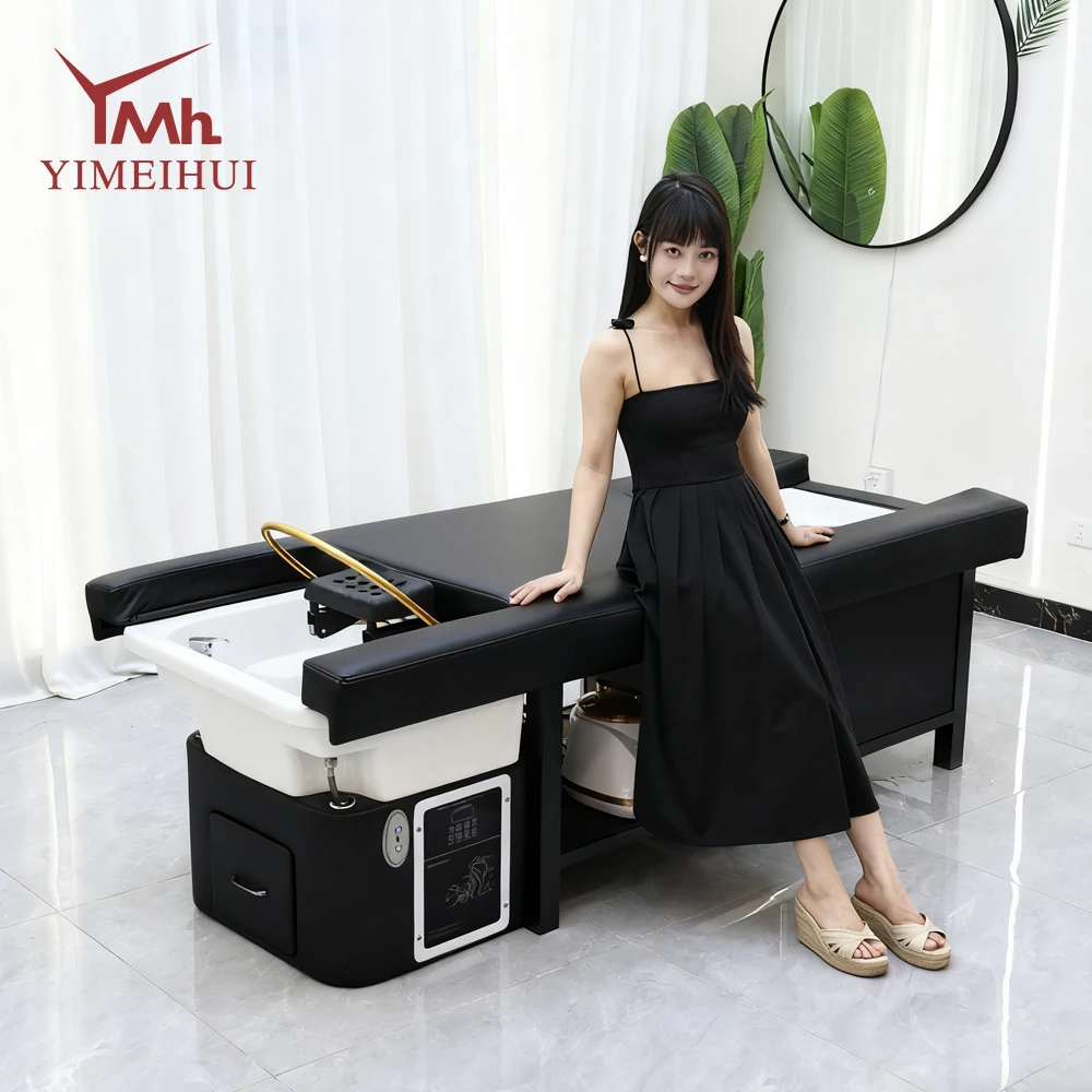 

Thai Head Treatment Salon Spa Backrest Lift Hair Washing Massage Chair Pedicure Shampoo Bed