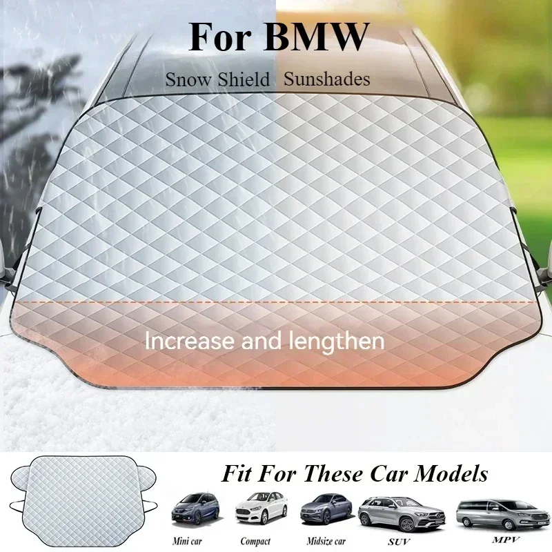 

Car Windshield Sunshade Snow Shield Cover For BMW X1 U11 X7 G07 XM G09 I7 G70 X5 G05 IX IX40 I20 U06 G81 M3 Series 5 7 G60 2023