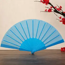 Folding Fan Elegant Silk Hand Fan Chinese Style Summer Female Dance Fan Portable Elegent Flower Hand Held Fans Party Favors