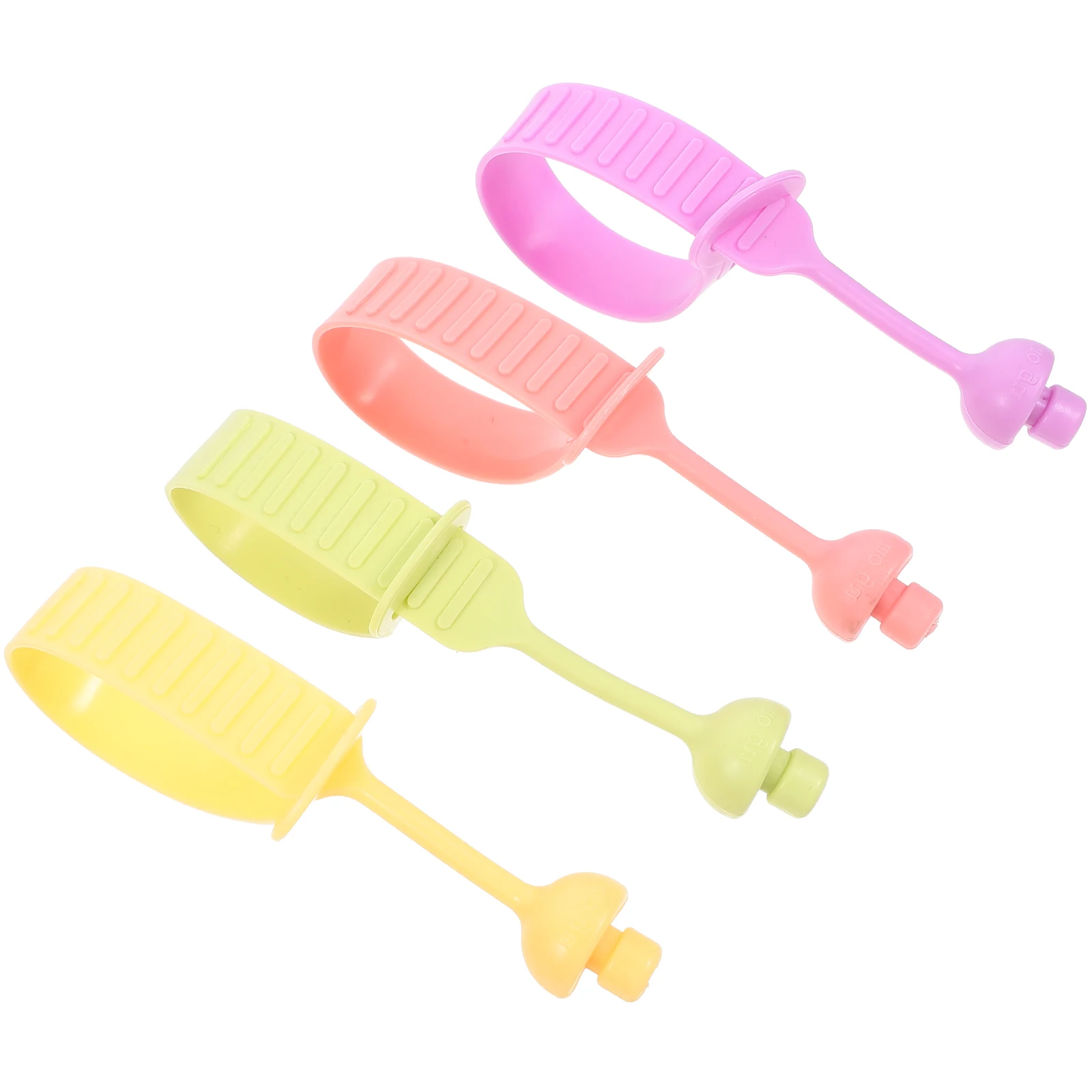 

4 Pcs Toilet Seat Handle Cartoon Shaped Lid Holder Cover Lifter Silicone Avoid Touch Silica Gel Touching Adjustable