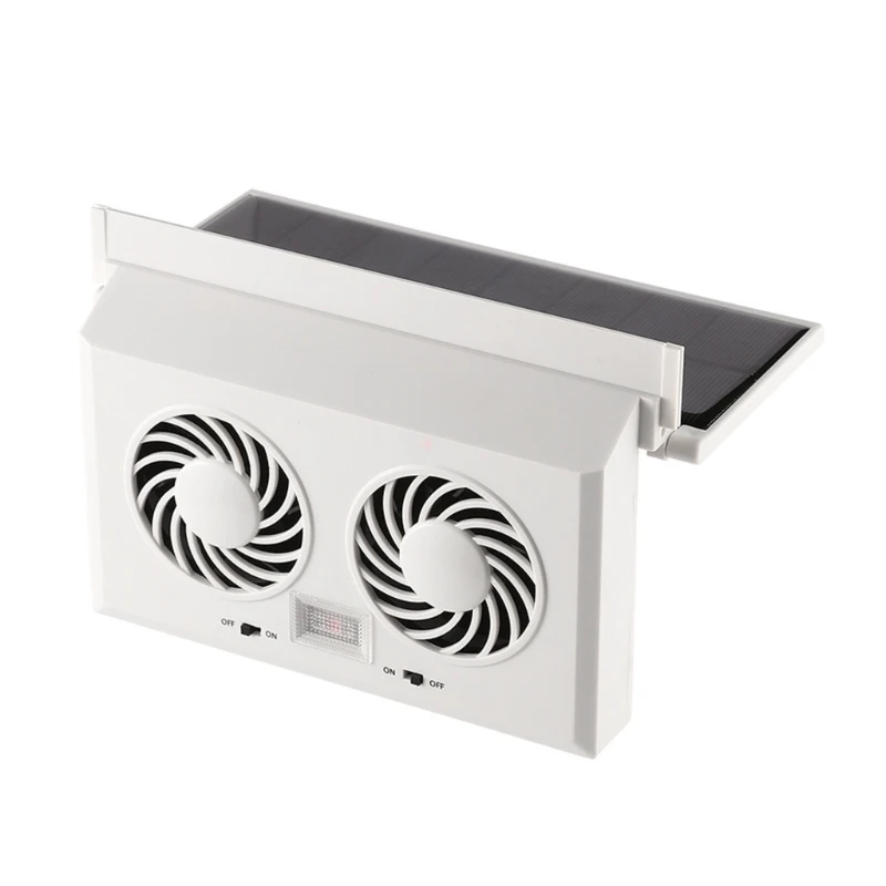 Auto Ventilation Fan Solar Energy Air Circulation Cooling Odor Removal Fan