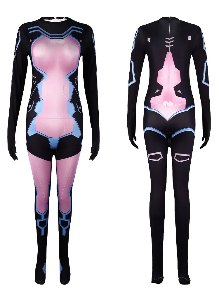 

Halloween tight fitting and sexy girl jumpsuit DVA Daji Zero two02 Watch Kiana Ayanami Cos Gospel Warrior