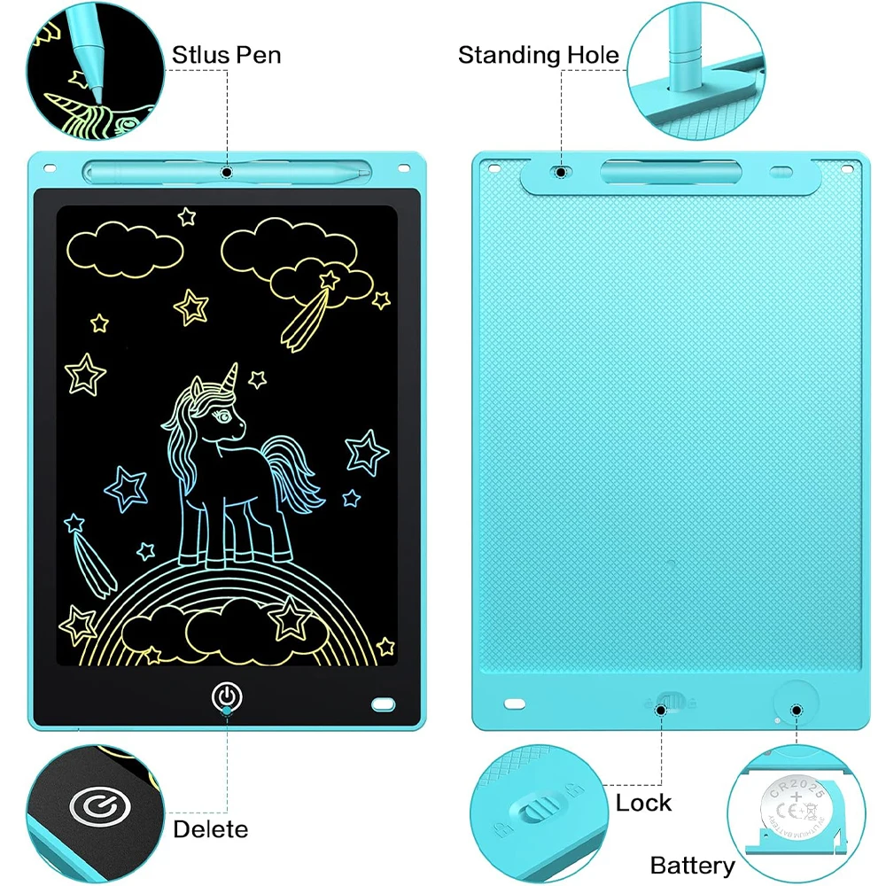 8.5/10/12/16-Inch LCD Writing Tablet Drawing Pad Doodle Board Kids Learning Educational Toys Gifts for 3-8 Years Old Girls Boys image 6