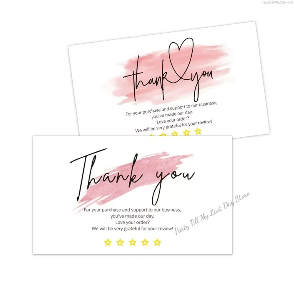 30 Pcs White Thank You Card Thank You For Your Order Card Praise Labels For Small Businesses Decor For Small Shop Gift Packet