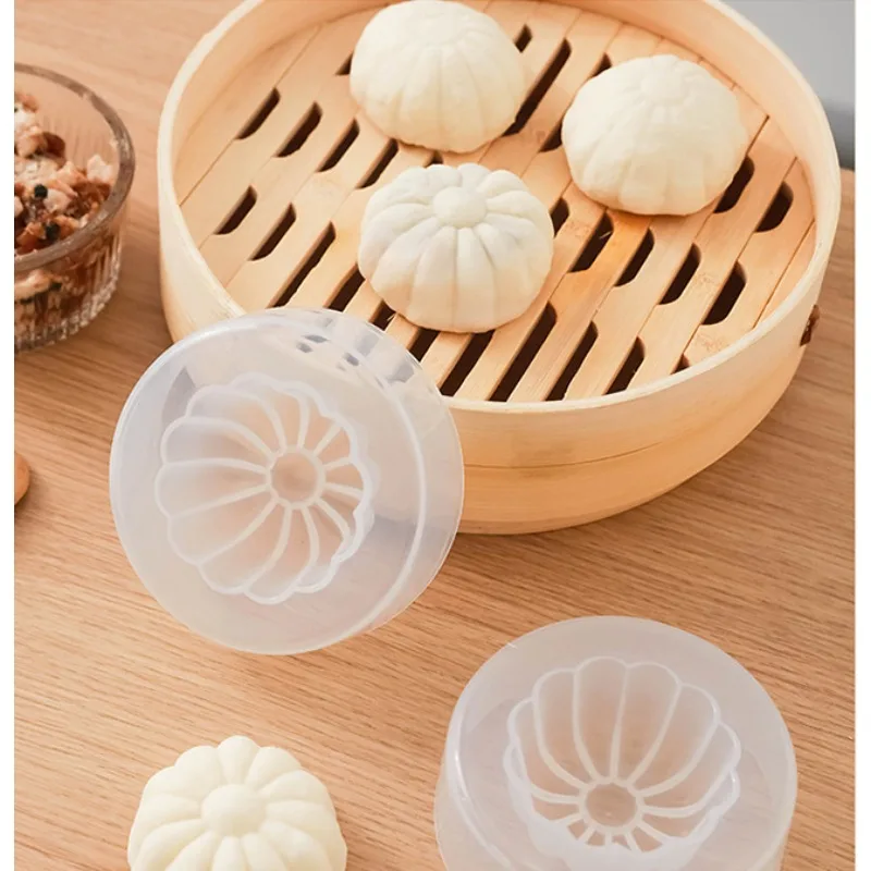 1PCS Chinese Baozi Mold Pastry Pie Dumpling Maker Steamed Stuffed Bun Making Mould Bun Makers Kitchen Gadgets Baking