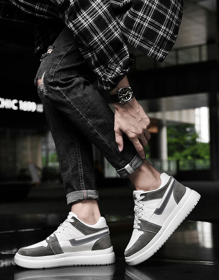 Herren-Sneaker mit Höhenerhöhung: Atmungsaktive Sportschuhe für Männer mit 4cm, 6cm, 8cm oder 10cm Erhöhung – Detail 21