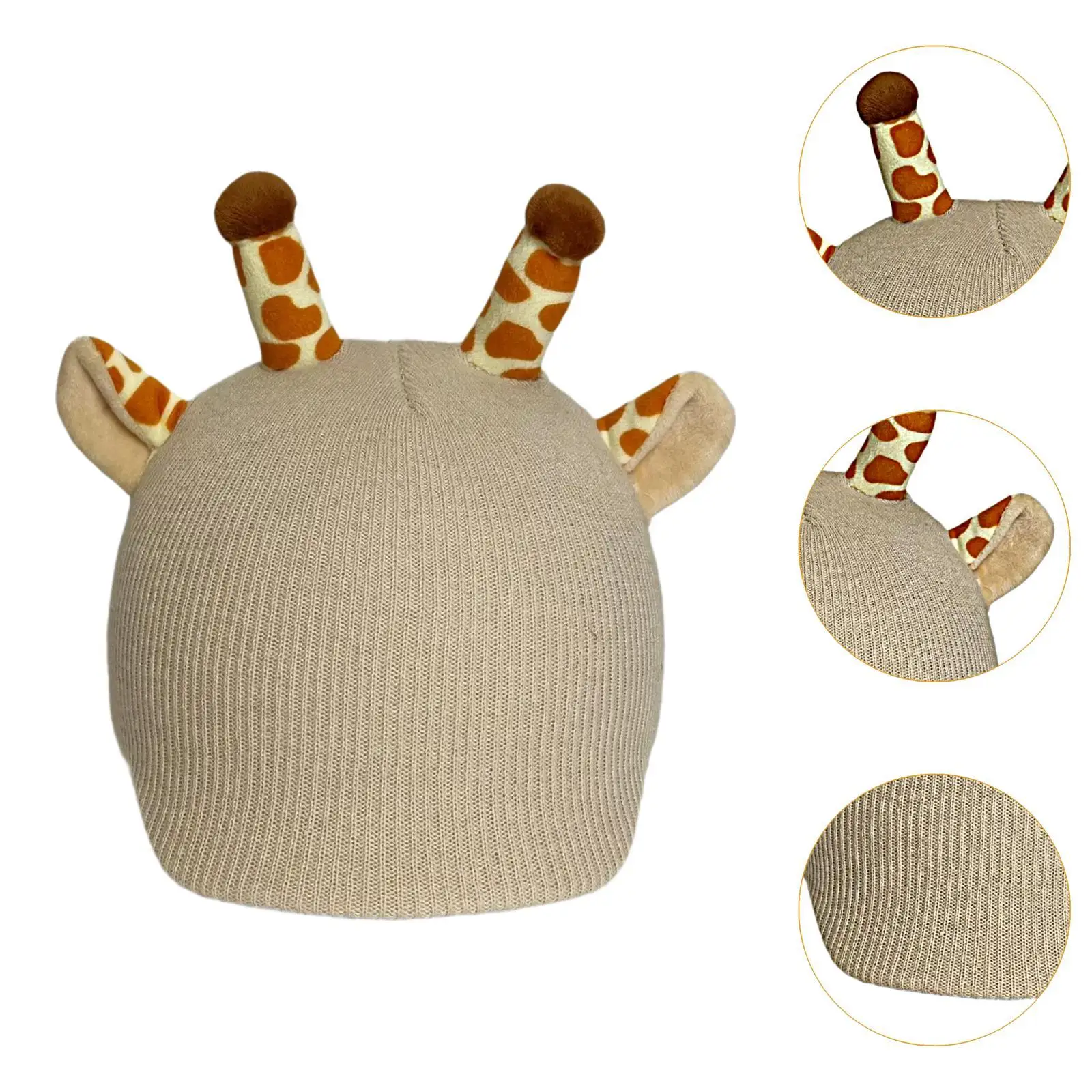 Funda para casco de esquí de nieve con jirafa, decoración para casco, gorro tejido, regalo decorativo cálido, accesorios para cascos divertidos y ligeros informales
