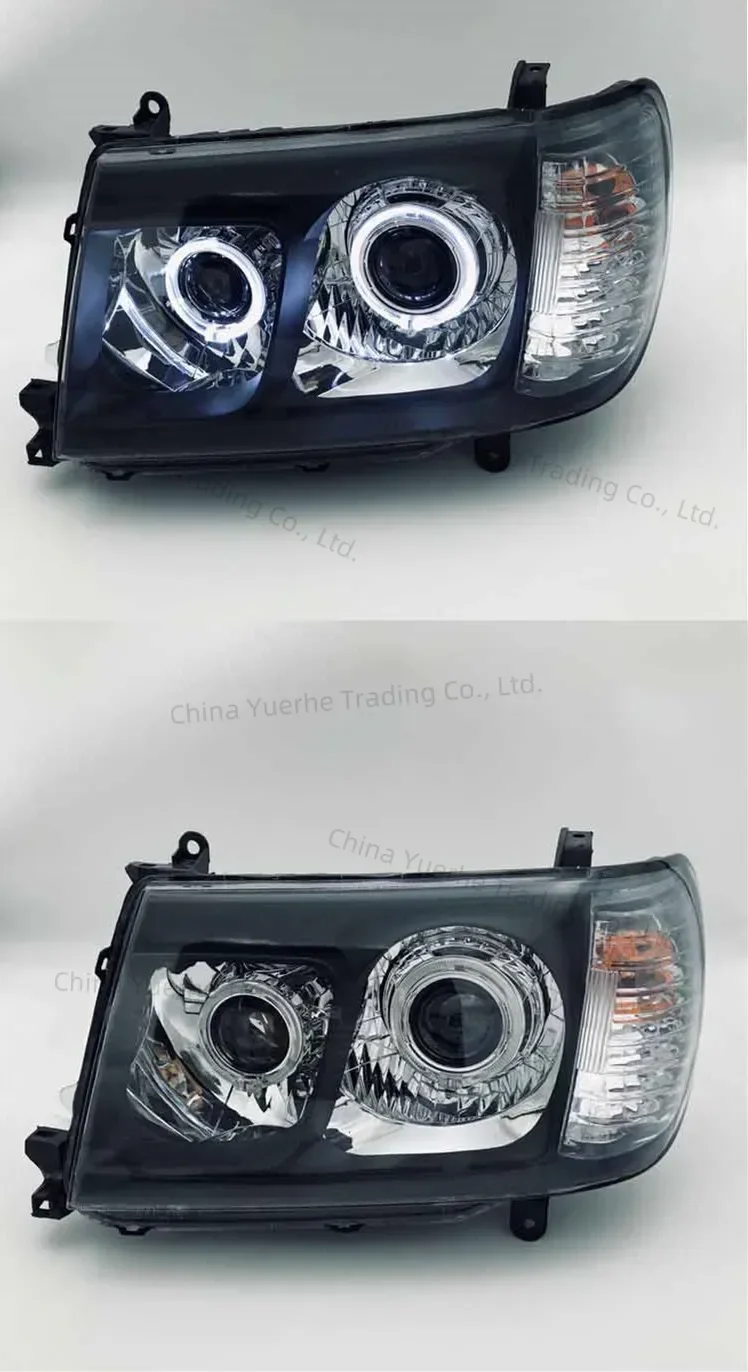 

Автомобильная светодиодная фара для Toyota Land Cruiser LC100 4700, дневные ходовые огни «ангельский глаз», указатель поворота Drl с линзой проектора