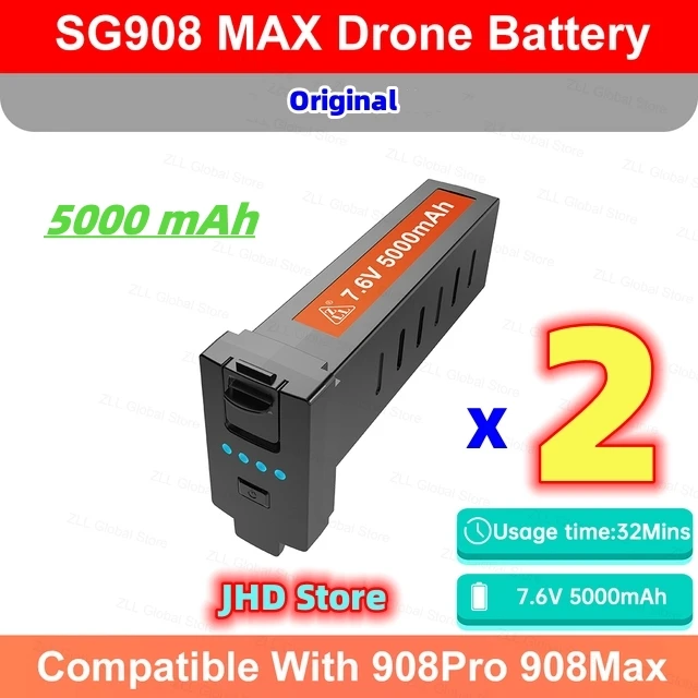 JHD SG908 Max/SG908 Pro Battery 4K GPS Drone Original ZLL Battary For SG908 Max Camera Drone Battery SG908 Pro Spare Battery