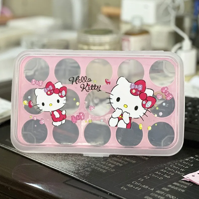 

Hello Kitty Storage Box Cute Anime Home Kitchen Egg Preservation Storage Supplies Desktop Decoration Kawaii Girl Gift Wholesale